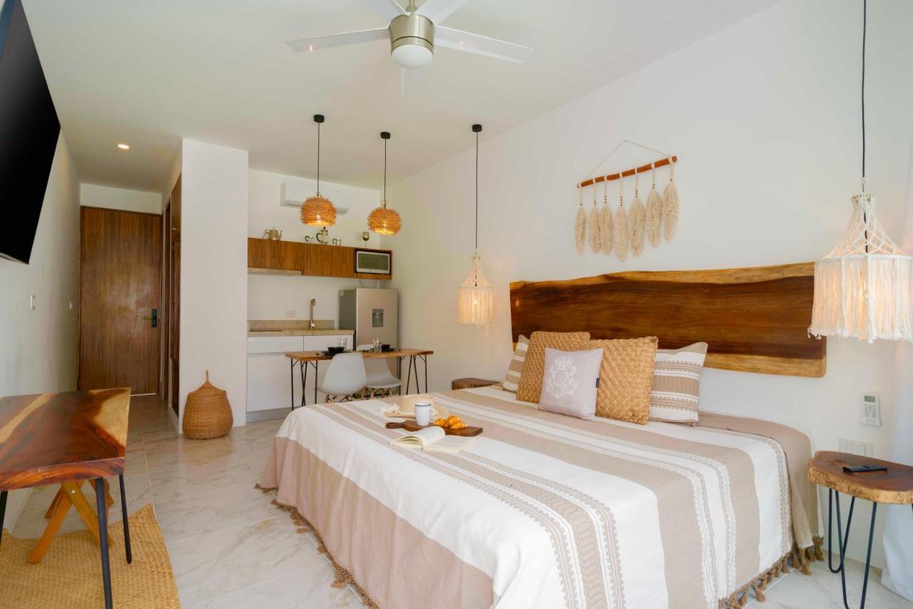 Beautiful Swim-Up Studio With Private Terrace, Pool And Jungle Gym Tulum Zewnętrze zdjęcie